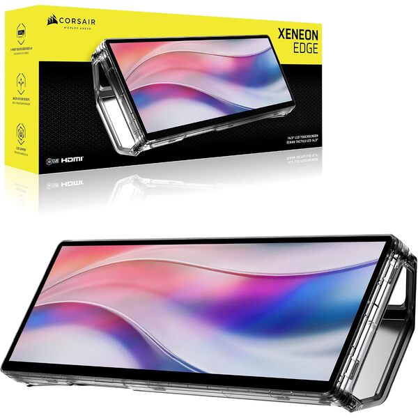 Corsair XENEON EDGE 14.5`` 2K Portable LCD HDMI USB C Touchscreen – CRYSTAL