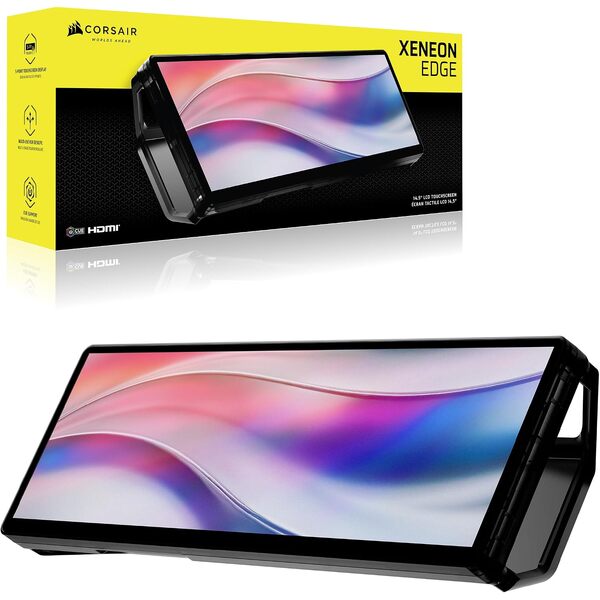 Corsair XENEON EDGE 14.5`` 2K Portable LCD HDMI USB C Touchscreen – Smoke