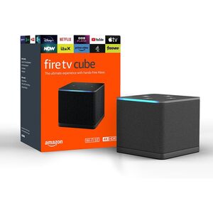 Amazon Fire Amazon Fire TV Cube (Newest gen), Hands-free streaming media player with Alexa, Wi-Fi 6E, 4K Ultra HD, find TV programmes faster with Alexa+