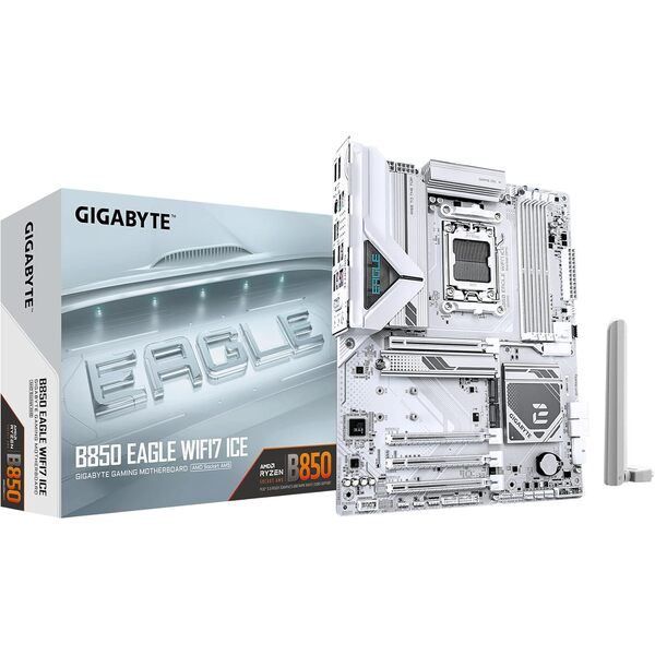 Gigabyte B850 EAGLE ICE WI-FI7 AMD AM5 Socket Motherboard, ATX