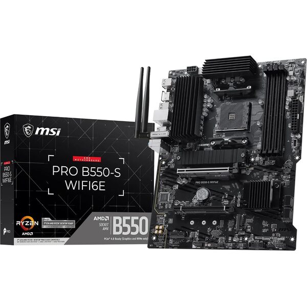 MSI PRO B550-S WIFI6 AMD Socket AM4 ATX Motherboard