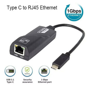 Falcon Value Falcon Value USB-C to Ethernet LAN 1000 Mbps RJ45 Gigabit Network Adapter