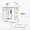 HYTE Y50 RGB Mid Tower ATX - Snow White Image
