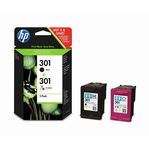 HP HP HP 301 Combo Print cartridges - 1 x Tri Colour - 1 x Black