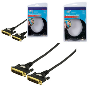 HQ HQ HQCC-103/3 3Meter 25 Pins Male To 25 Pin Male Serial Extension Cable - Gold Plated