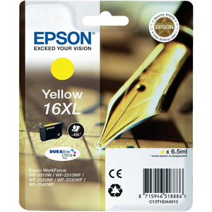 EPSON EPSON 16 Yellow XL Capacity Ink Cartridge 6.5ml