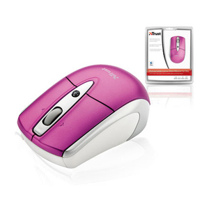 Trust Trust MAC RETRACTABLE LASER MOUSE (PINK) - Clearance Sale