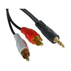 Generic Generic 3.5mm Stereo Plug - 2x RCA Plug, 0.5 Mtr