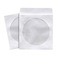 Generic 100 CD/DVD Paper Sleeves 80Gsm