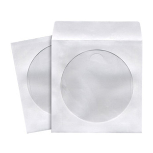 Generic 100 CD/DVD Paper Sleeves 80Gsm