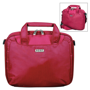 Port Port Port Designs 10 - 12 Nylon Netbook Bag - Burgandy Red - Clearance Sale