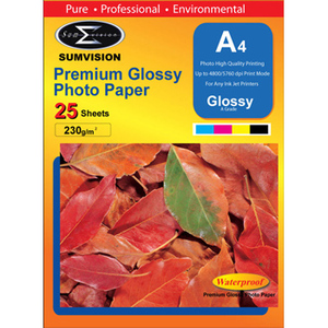 Sumvision Sumvision  230 Gm Glossy A4 Photo Paper- 25x sheets