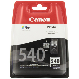 Canon Canon PG-540 Black Ink Cartridge 8ml for PIXMA MG2250, MG3150, MG3250, MG4150, MG4250, MX375, MX395, MX435, MX455, MX515, MX525