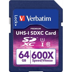 Verbatim Verbatim  64GB Class 10 SDXC Memory Card USH1