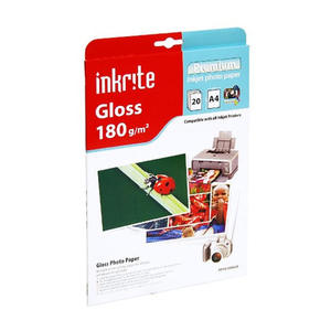 Inkrite Inkrite Photo Plus Gloss paper 180gsm A4 x20 Sheets