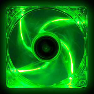Ezcool Ezcool 1x 120mm Green LED Cooling Case Fan