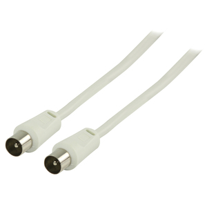 Value Line Value Line  Coax antenna cable coax male - coax male 1.50 m white