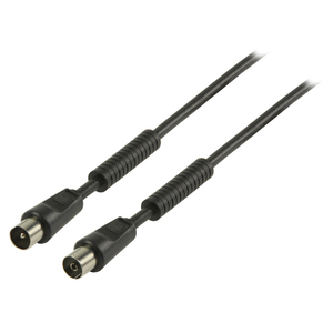 Value Line Value Line  Coax antenna cable 120dB coax male - coax female 1.50 m Black
