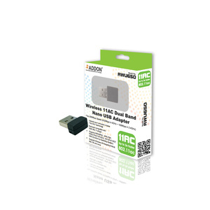 Addon Addon  600Mbps Wireless NANO USB Adaptor (Dual Band) 11a (433Mbps in 5Ghz  15Mbps in 2.4Ghz)