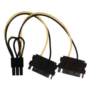 Value Line Value Line  Internal power splitter cable PCI Express female - 2x SATA 15-pin male 0.15