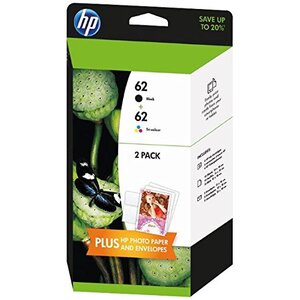 HP HP  HP 62 + 62 Multi Pack - Print cartridges - 1 x Black - 200 page, 1x Colour 165 Page