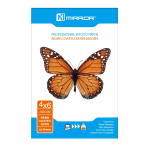 Mirror Mirror Satin 260 GSM Paper Resin Coated 6X4 50 Sheets