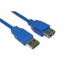 Generic 2 Metre USB 3.0 Data Extension Cable - Blue Image