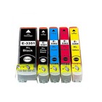 Compatible Inks  Set Of 5 Cartridges Orange Compatible 33 XL Full Set