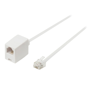 Value Line Value Line  BT Telecom extension cable RJ11 male - RJ11 female 10.00 m white