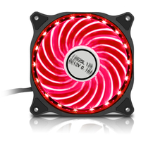 GameMax Game Max GMX-FAN-RGB Game Max RGB LED 12cm 120mm Cooling Fan With Hydraulic Bearings (see description for compatible cases) RGB Ready CIT and Gamemax RGB controllers