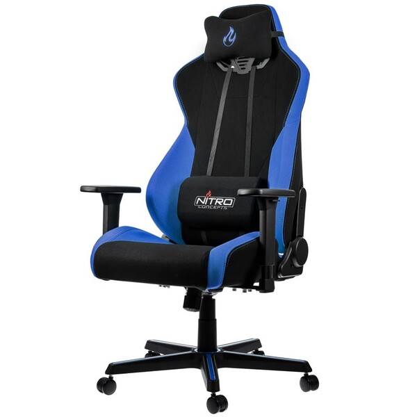 Nitro Concepts NC-S300-BB-UK S300 Fabric Gaming Chair - Galactic Blue / Black - WAREHOUSE CLEARANCE SALE - (REDUCED)