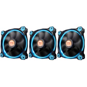 Thermaltake Thermaltake  Riing LED Blue 120mm Fan 3 Pack