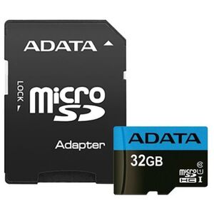 Adata Adata  32Gb Premier Micro Sd Card With Sd Adapter, Uhs-I Class 10 With A1 App Performance