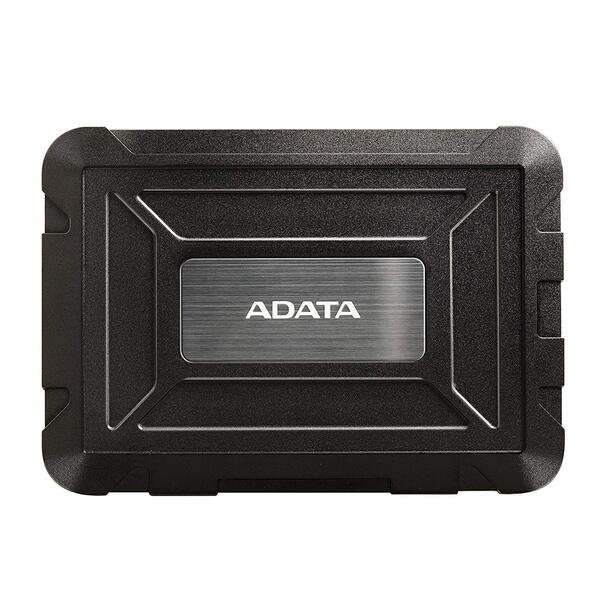 Adata ED600 Adata ED600 2.5`` SATA Hard Drive Enclosure Caddy, USB 3.1, USB Powered, Ip54 Water, Dust + S