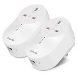 Tenda PH6 AV1000 Passthrough Powerline Adapter Kit with 1 x Gigabit Port (AC Passthrough) - Pack of 2 - Special Offer
