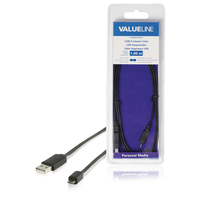 Value Line Value Line  USB 2.0 Cable USB-A Male - Micro B Male Flat 1.00 m Black