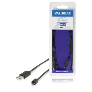 Value Line Value Line  USB 2.0 Cable USB-A Male - Micro B Male Flat 1.00 m Black