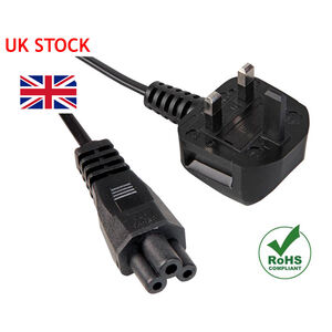 Generic Generic  Laptop Mains Lead Moulded C5 / Cloverleaf 1.0Mtr