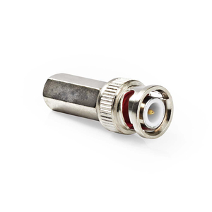 Value Line Value Line  Connector twist on BNC 5.0 mm Male Metal Silver (TWIST ON TYPE)