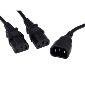 Generic Generic  C14 To 2X C13 Power Splitter Cable 1.5m