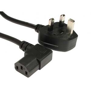 Generic Generic  1.8m UK Plug to Right Angled C13 Mains Lead