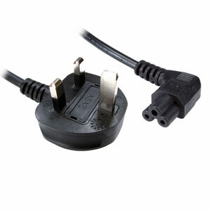 Generic Generic  Laptop Mains Lead Moulded C5 / Cloverleaf - Right Angled 1.8m