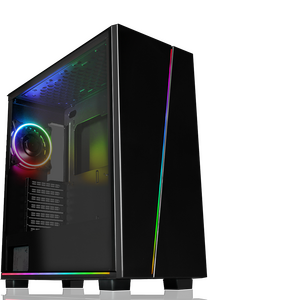 GameMax GameMax GRAVITY RGB Mid Tower ATX with 3x RGB Fans Tempered Glass Side