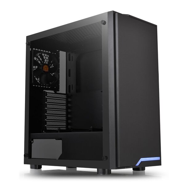 Thermaltake  H100 Tempered Glass Mid Tower PC Case, 120mm Fan, USB 3.0 - Clearance - REDUCED