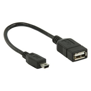 Value Line Value Line  USB 2.0 A - USB Mini 5 Pin OTG data cable 0.20 m