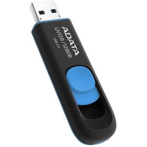 Adata Adata  128GB USB3.0 Flash Memory Pen, Retractable, Capless, Black & Blue
