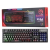 MARVO Scorpion K616A Gaming Keyboard, 3 Colour LED Backlit, USB 2.0, Frameless and Compact Design with Multi-Media and Anti-ghosting Keys, UK Layout Image