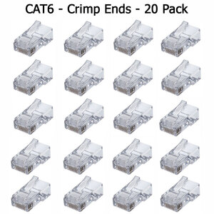 Generic Generic  20 Pack Rj45 Plugs Cat6 - Crimp Connector