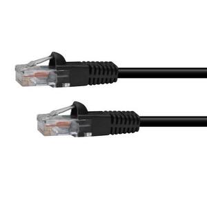 Generic Generic  2Mt RJ45 CAT5E UTP Network Patch Lead - Black - Full Copper