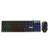 JEDEL - LED Colour Changing Gaming Keyboard and Mouse - BLACK Image